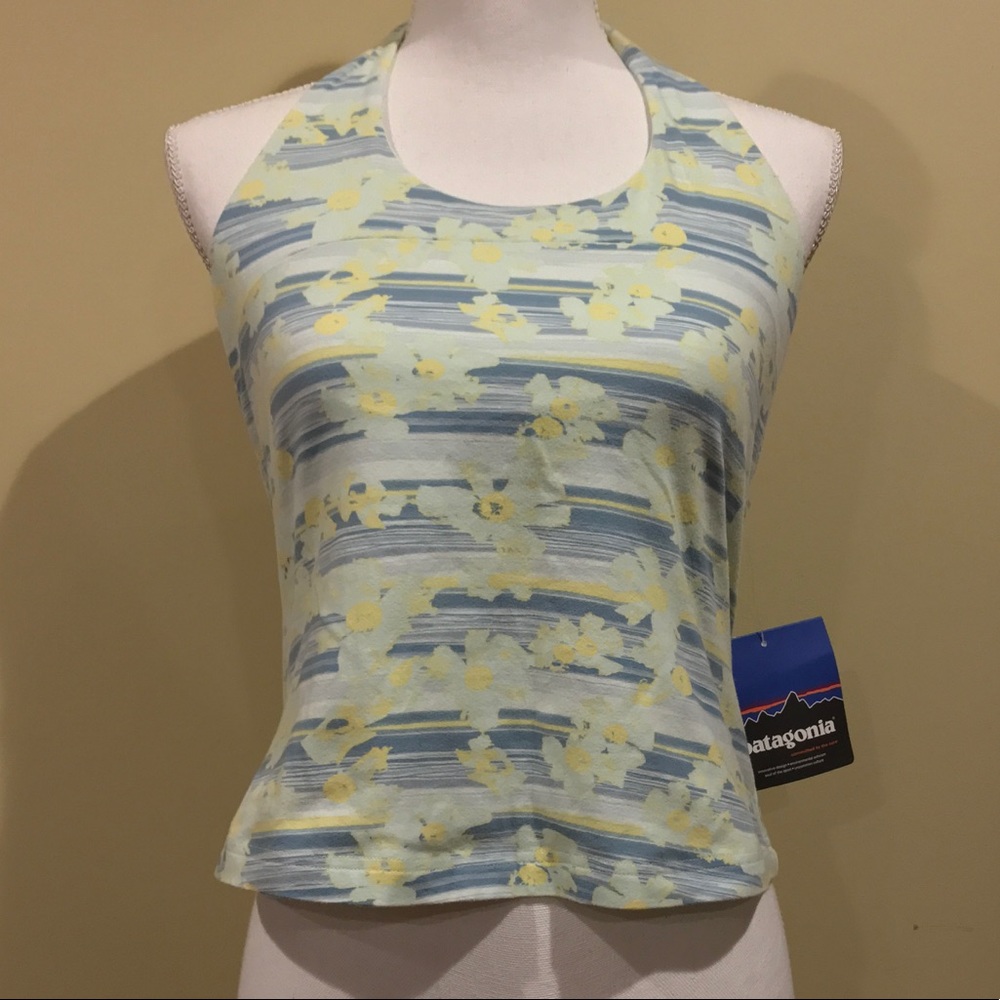 NWT Patagonia Floral Halter Top Size Large